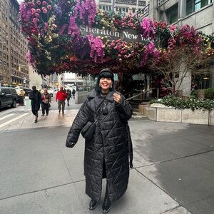 Black triangle jacket